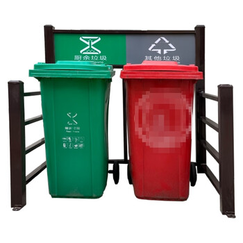 Customized outdoor garbage sorting kiosk, stainless steel four-category, customized smart drop-in house, recyclable community, select hunan style, seven-liang bucket sorting rack, please consult customer service for deposit.