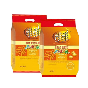 Vv soy milk powder 760g student nutritional breakfast soy milk for middle-aged and elderly people to drink instant independent small packets without sucrose family size 760g*2 bags
