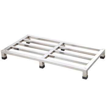 Megita stainless steel thickened base refrigerator moisture-proof elevated flower pot bracket storage rack fish tank bracket tray can be customized 120*60*10 thickened 6 legs