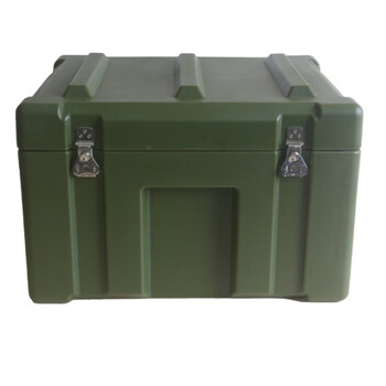 Rotational molding box, precision instrument equipment box, field equipment, material tool box, storage box, work box, transport box (600*500*400mm) military green