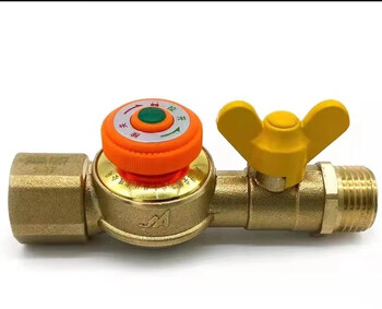 Pipeline gas automatic shut-off valve, natural gas cut-off valve, stove front valve, overflow shut-off valve, ja8502gl-1.4 conjoined ball valve set
