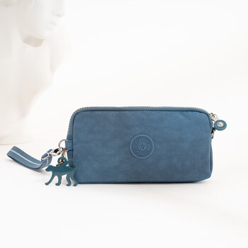Keplin keplin handbag k monkey waterproof multi-layered pocket lightweight clutch bag k home key coin purse mobile phone bag denim blue