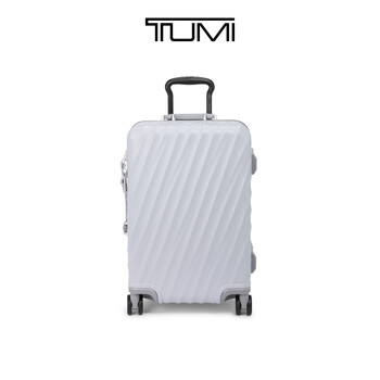 Tumi/tuming suitcase 19degree frame closed suitcase trolley suitcase new year's valentine's day gift pearl gray texture buckle 20 inches can be boarded suitable for short distances