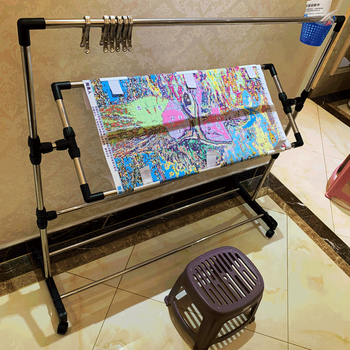 Baijiahao cross-stitch embroidery frame household large adjustable embroidery cross-stitch frame fixed bracket auxiliary small tool special embroidery frame 2 reinforced version