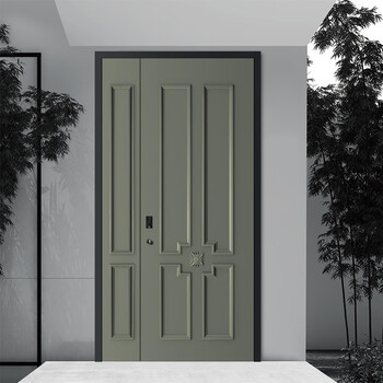 Amsted zinc alloy class a anti-theft door entrance door private custom villa courtyard door entrance door double door hv