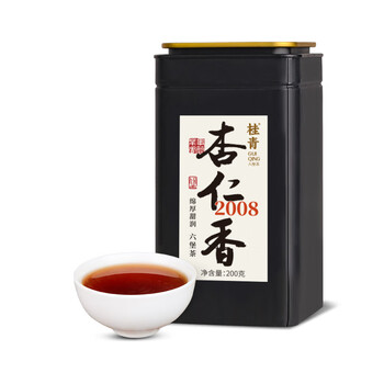 Little senior sister praises tea almond fragrance liubao tea 2008 guangxi liubao tea special black tea little senior sister praises tea 520 almond fragrance 200g