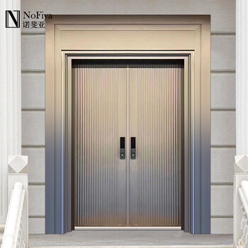 Clcey cast aluminum villa door double-door courtyard door anti-theft entrance door double-door rural self-built house door style 4