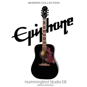 Epiphone yi pufeng hummingbird studio eb yaoye black folk electric box acoustic guitar domestically produced with bag