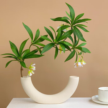 Fan yejia's high-end simulated water stone ficus vase, high-end sense set, simulated fake flowers, living room decoration ornaments, imitation green plants