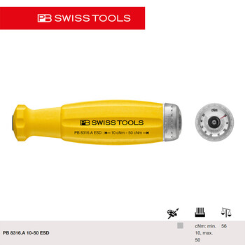 Aijedun swiss pb stainless steel bit sleeve 8316.a/7.m replaceable handle esd anti-static screwdriver handle pb 8316.a 10-50 esd