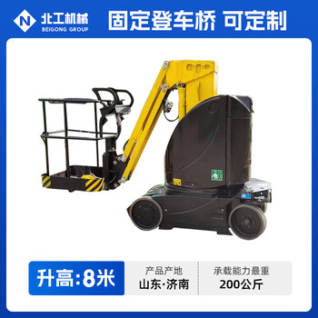 Wen yijia mast lift electric remote control lift electric hydraulic lift platform aerial work vehicle support 8 meter height model 153000