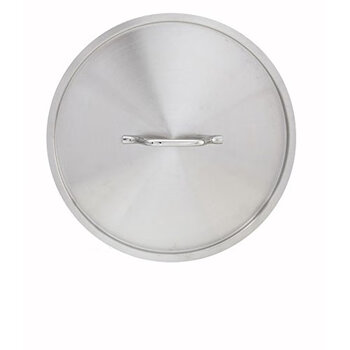 Winco 20 quart stainless steel pot lid 30cm round for kitchen use