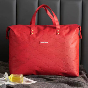 Quilt gift box bag winter quilt packaging quilt spring and autumn quilt storage bag silk quilt handbag wedding big red large size 78*63cm