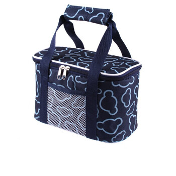 Qianyang thickened lunch box bag, insulated lunch bag, portable ice bag, ice bag, outdoor work with rice bag, waterproof fresh-keeping refrigerated bag, small blue size (5l), free 2 ice bags