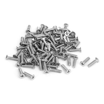 Uxcellm3x12mm countersunk head flat head phillips screws (100 pcs)