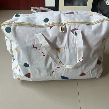 Cotton and linen storage bags, clothes, quilts, waterproof and moisture-proof, large-capacity moving bags, thickened luggage portable organizing bags, buy two and get one, 3 extra-large, durable and waterproof