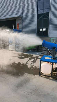 Wen yijia construction site environmental protection fog cannon machine fully automatic vehicle-mounted spray machine dust cannon fog machine dust removal small fog range 15 type 380v fog cannon machine payable for inspection