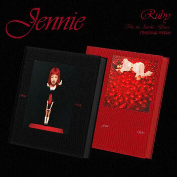 In stock jennie solo regular 1st album ruby album pink blackpink jane red version