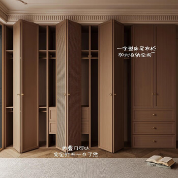 Wen yijia wardrobe folding door solid wood door cloakroom storage room invisible door bedroom door wardrobe door pet door panel cabinet door customized