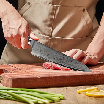 Tuo xinjiang shipped tuo brand linglong side dish cutter household kitchen knife 37-layer damascus steel knife chinese slicing knife linglong chef's knife