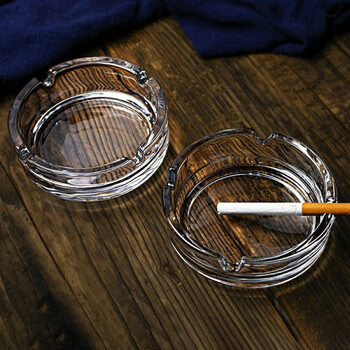 Youjia liangpin transparent glass ashtray crystal household fashion ashtray hotel small size