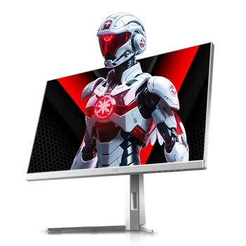 99% new aoc 27-inch 2k fastips native 200hz 1ms hdr400 hardware low blue light gaming e-sports computer monitor elegant white aegis q27g4/ws