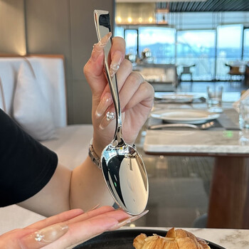Lnga landgre imported from germany, seiko quality 316 stainless steel large spoon, household eating spoon, watermelon artifact main dinner spoon, goose egg main dinner spoon 1 piece