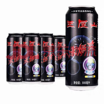 Wangwushan (wangwushan) blackcurrant soda jiyuan wangwushan ice burst carbonated drink 500ml*10 cans