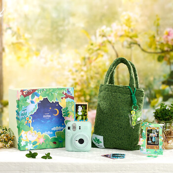 Instax fuji instax instant instant camera mini12 exquisite gift box mint elf contains 10 pieces of fafa lace photo paper