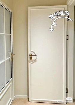 Ji litian french retro solid wood composite painted door cream style european room door solid wood multi-layer bedroom door buckle line single buckle line