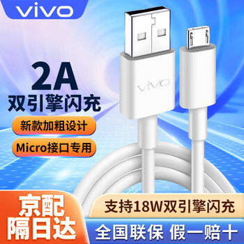 Vivo original data cable dual engine flash charging charging cable