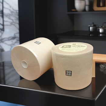 Quanlin true color food grade kitchen paper large roll paper oil absorbent water absorbent paper kitchen paper paper 2 rolls