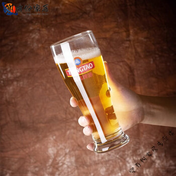 Panxudou quality beer cup, high-end beer cup, commercial 500m draft beer cup, large 8017 cup 330m (qingdao) 1ml