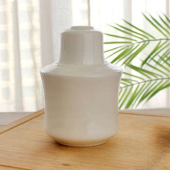 Houhai half-pound bone china wine warmer wine pot set 2 liang hot wine pot yellow wine cup household ceramic chinese liquor set pure white 2 liang 3-piece set pot body + liner + 1 1 liang pot lid