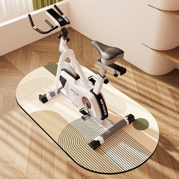 Evanovm's new spinning soundproof floor mat, treadmill, soundproofing and shock-absorbing mat, fitness special carpet, shijing-fx oval -10421 60*160cm, environmentally friendly technology velvet, soundproof and easy to take care of