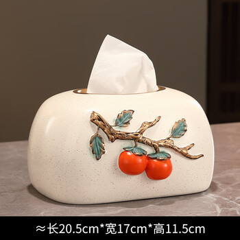 Tissue box dining table with good looks and light luxury. creative new chinese style ceramic light luxury living room coffee table and dining table paper box. everything goes well beige tissue box