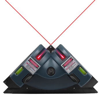 Taipeng wall tile 90 degree laser angle meter, ceramic tile right angle floor meter, ceramic tile right angle infrared level meter, blue right angle laser level + 4 aa batteries