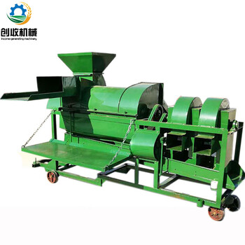 Wen yijia large corn thresher, tractor-pulled sorghum thresher, yellow soybean, wheat, rice millet thresher, large multi-functional thresher (without power)