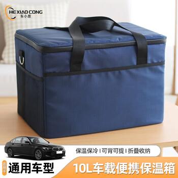 Car shallot car-mounted insulating box household portable hand-held insulating bag breast milk medicine refrigeration insulation outdoor fresh vaccine cold chain insulating box 10l with 5 ice bags