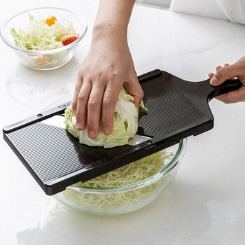Shimomura (shimomura) japan imported cabbage shredder, cabbage grater, vegetable cutter, scraper, grater knife with hand guard, melon and fruit slicing, large size