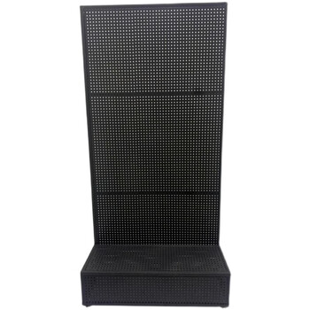 Perforated board shelf display rack board storage rack floor-standing jewelry shelf display cabinet hanging socks accessories hook length 80 width 32 height 180cm free 30 hooks matte black