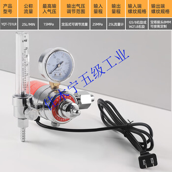 Sailoto carbon dioxide pressure reducing valve o2 meter 36220v electric heating plug-in cylinder pressure reducer yqt-731lr-voltage 36v36v