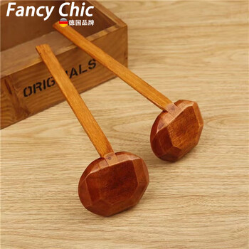 Fancychic ramen spoon japanese style bamboo wood long handle tortoise shell spoon noodle restaurant spicy hot pot colander soup spoon log wood grain spoon 2 pieces