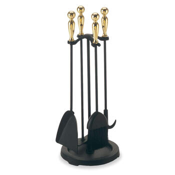 Pilgrim fireplace tool set matt black vintage