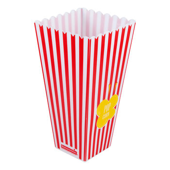 Restaurantware maxi serve 40oz popcorn containers, 10-pack, phenyl a free reusable, red plastic