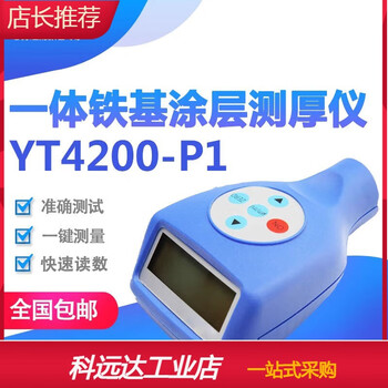 Customized integrated iron-based coating thickness gauge magnetic induction film thickness gauge automotive coating thickness gauge yt4200-p1
