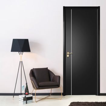 Ling yuxun solid wood composite door paint-free paint bathroom partition door indoor room door light luxury bedroom ecological black paint-free door 300-380
