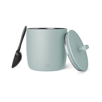 Simple modern stainless steel vacuum insulated ice bucket large capacity spoon with lid for party cocktails