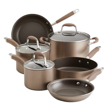 Anolon advanced home bronze 9-piece nonstick pan set
