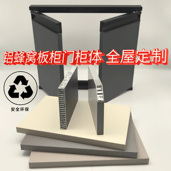 Wen yijia aluminum alloy honeycomb panel cabinet door kitchen cabinet door with frame self-installation without punching custom-made wardrobe door fold aluminum honeycomb